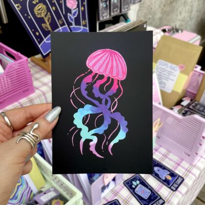 jellyfish postcard